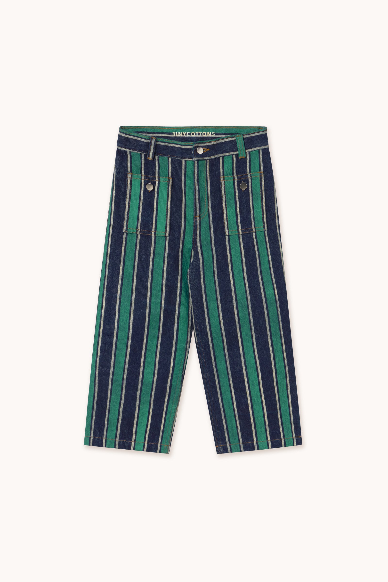Retro Stripes Jeans emerald