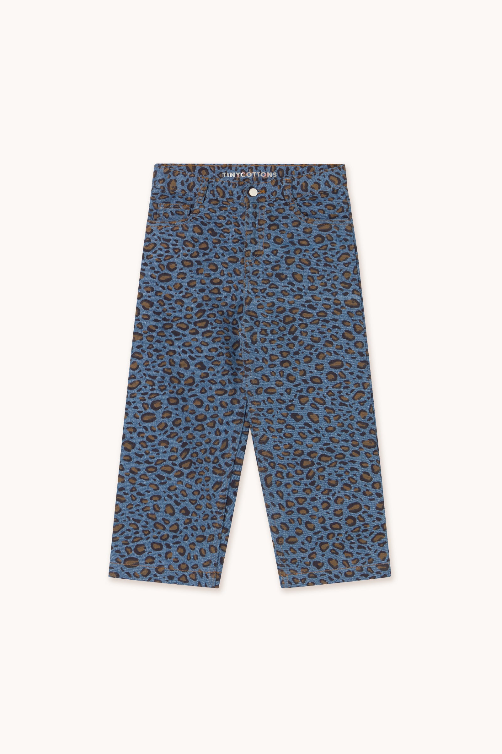 Animal Print Jeans Dark Blue
