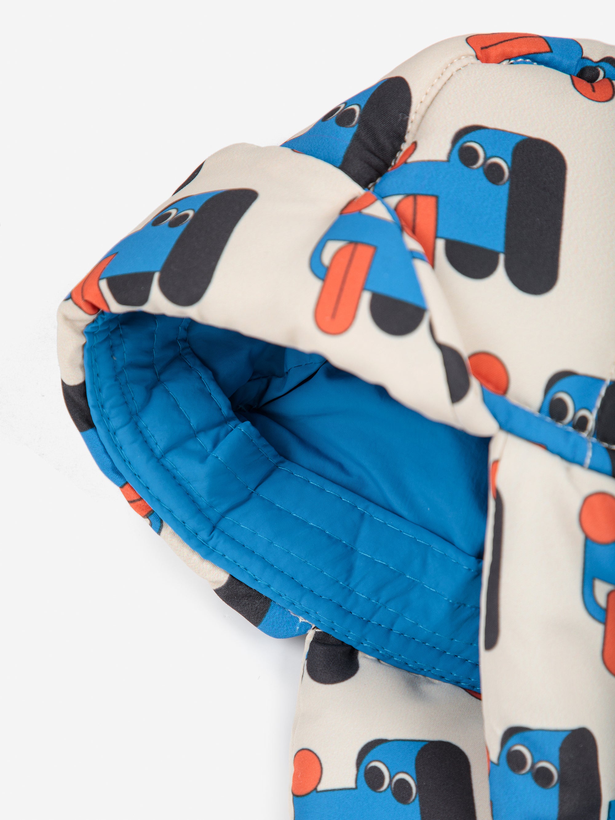 Baby Color Block Pink Sheepskin Chapka