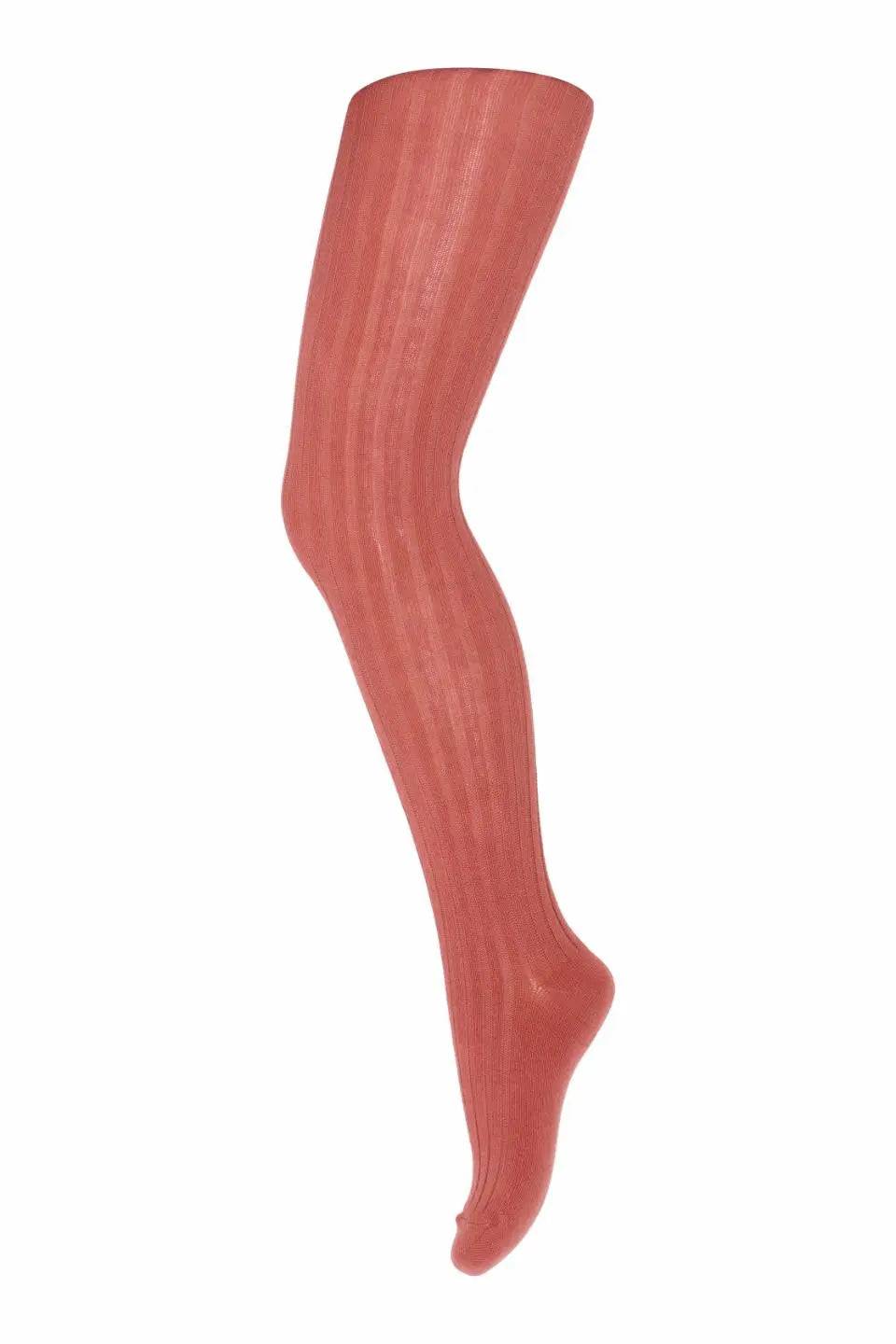 Cotton Rib Tights Canyon Rose mp Denmark | Zirkuss