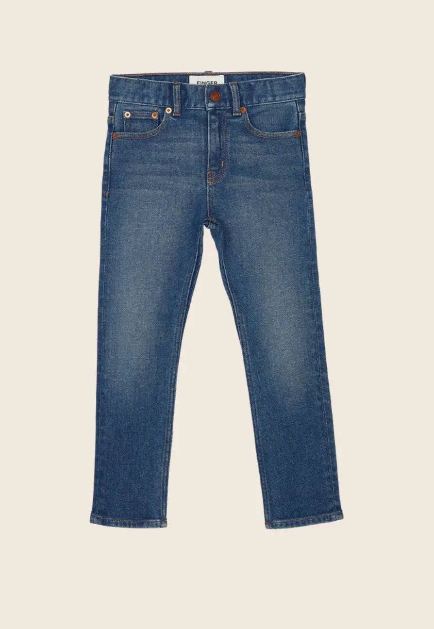 Ewan Vintage Blue Denim - 5 Pocket Comfort Fit Jeans Finger in the nose | Zirkuss