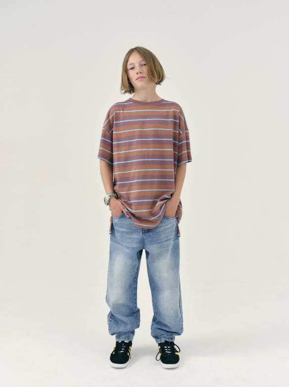 Oversized Tee Rose Taupe & Russet Jersey
