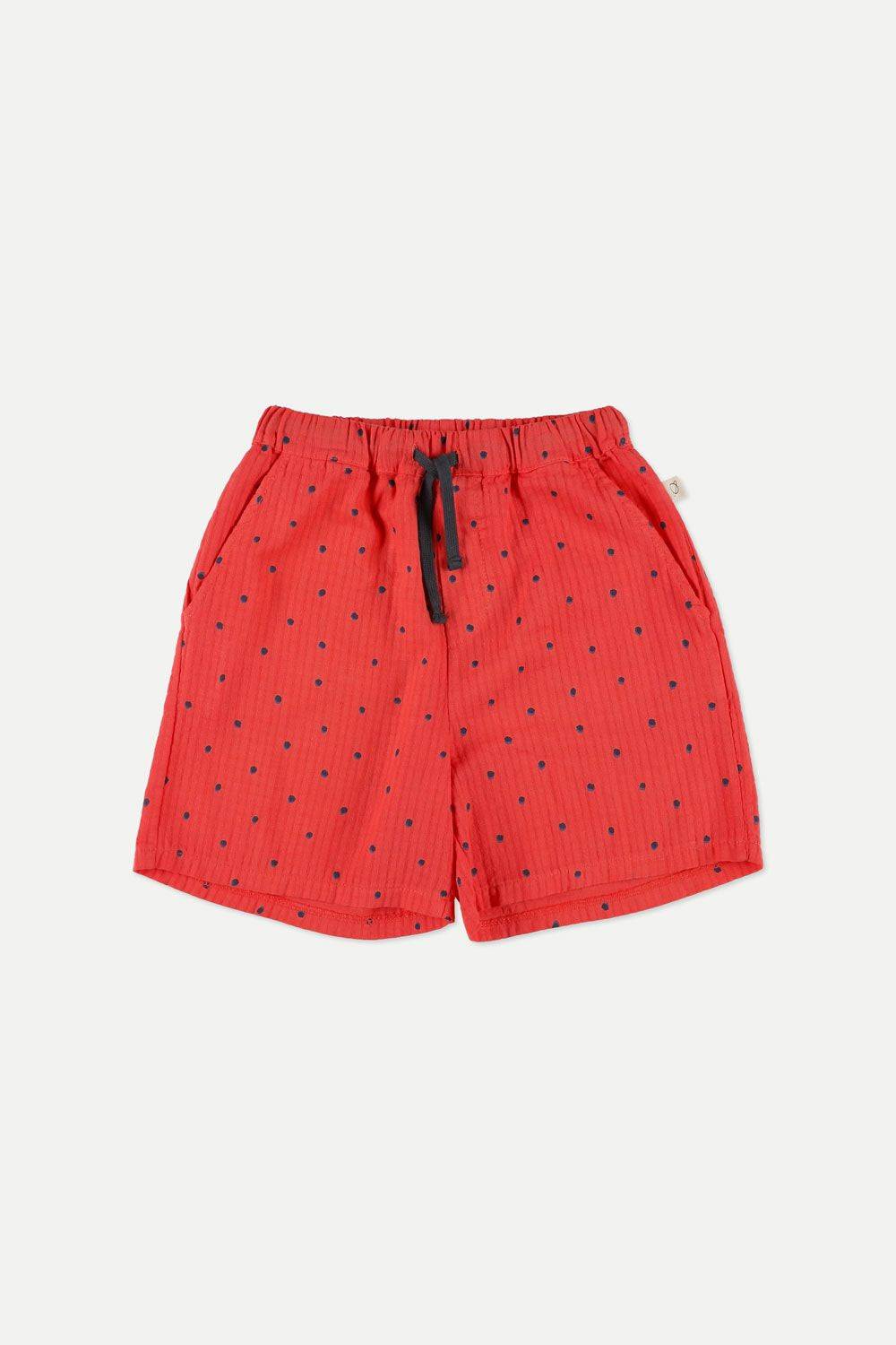Andrew Polka-dot Muslin Bermuda Shorts Pink Ruby