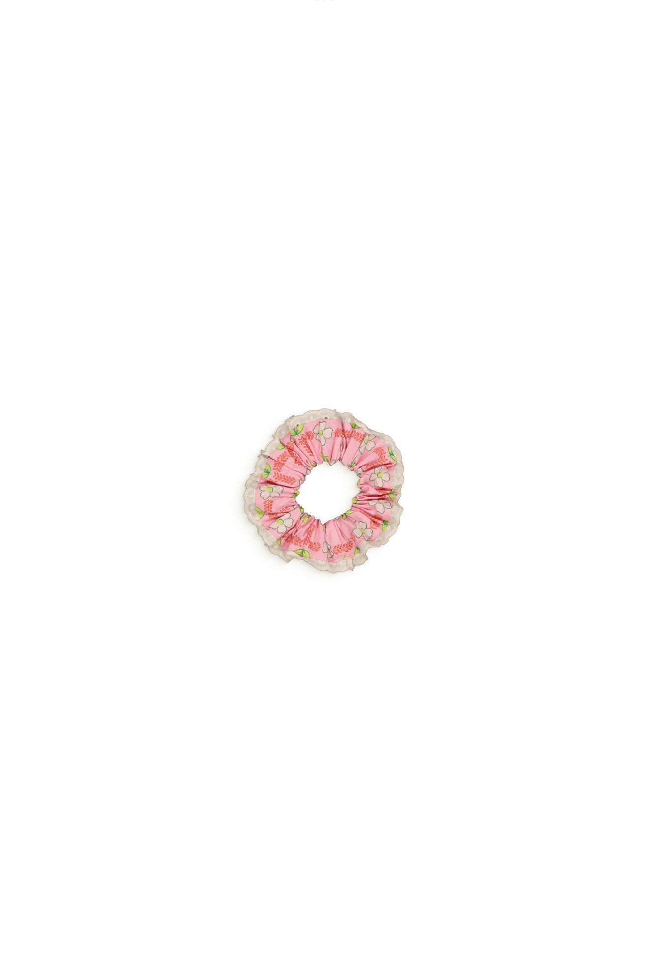 Chouchou Hair Band - Elasticated, Made in India, featuring a lovely rose design. OEKO-TEX Standard 100 certified for quality and comfort.