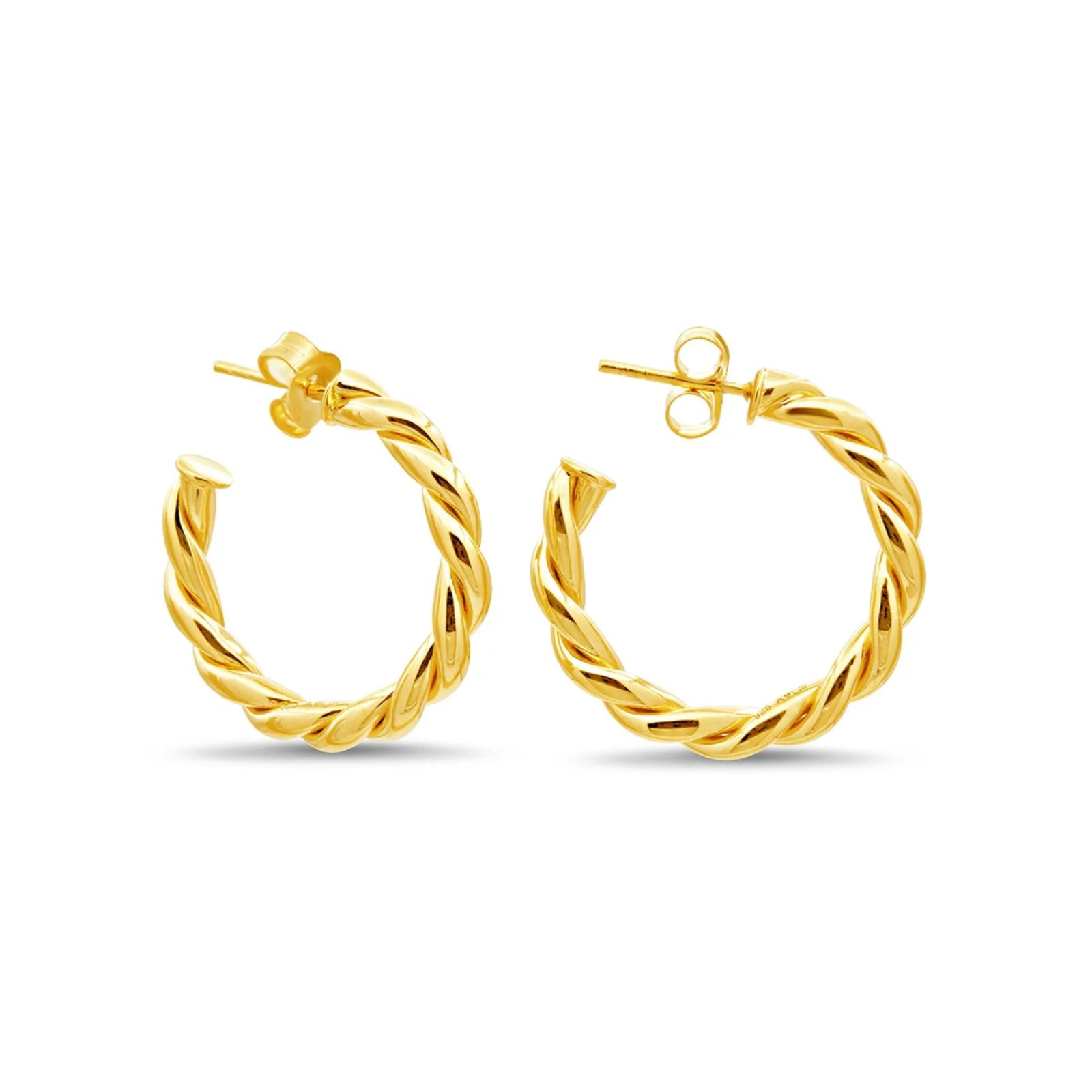 BIG TWIST Kreolen M gold