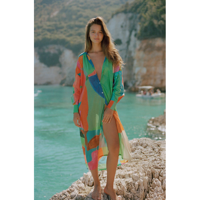 Mosaica Verde Capri Dress