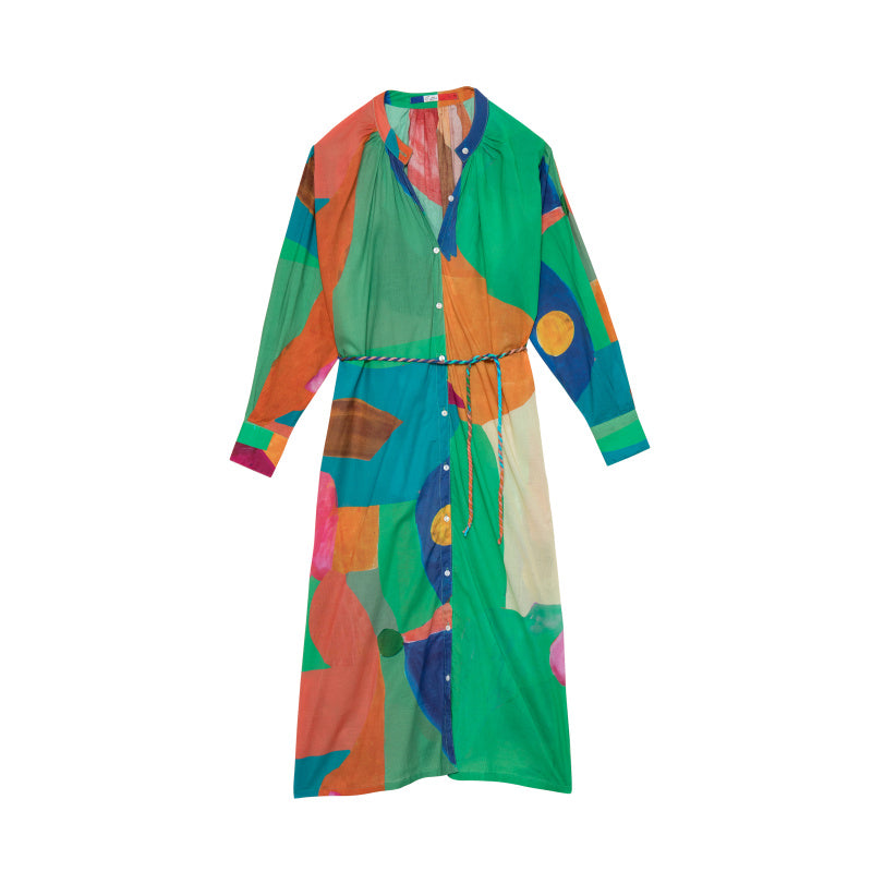 Mosaica Verde Capri Dress