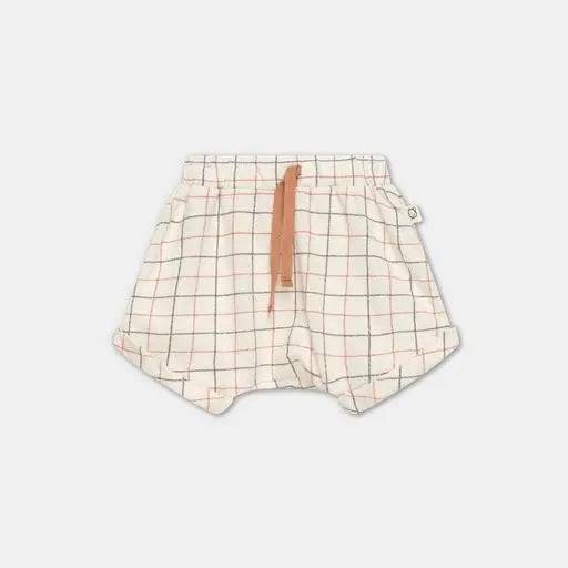 Karierte Krepp-Baby-Shorts