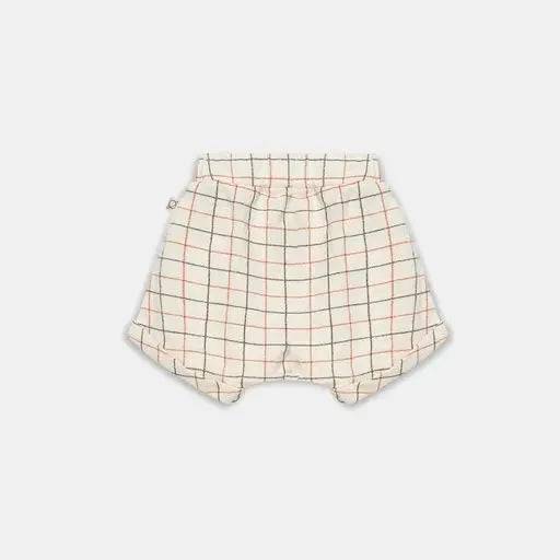 Karierte Krepp-Baby-Shorts