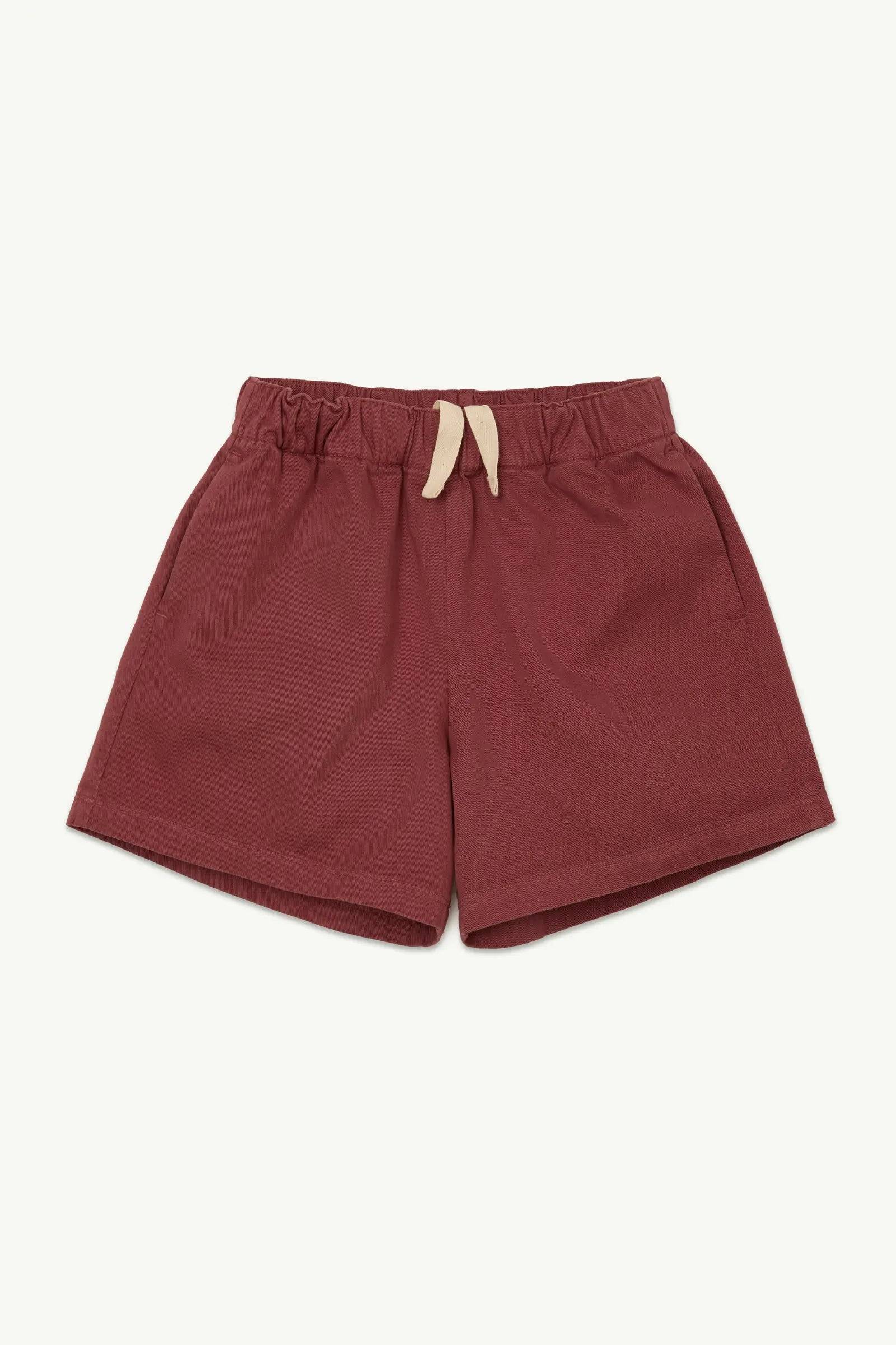 Woven Short Brick Twill für Kinder mit elastischem Bund und Kordelzug, ideal für Jungen und Mädchen im Sommer SS25.
