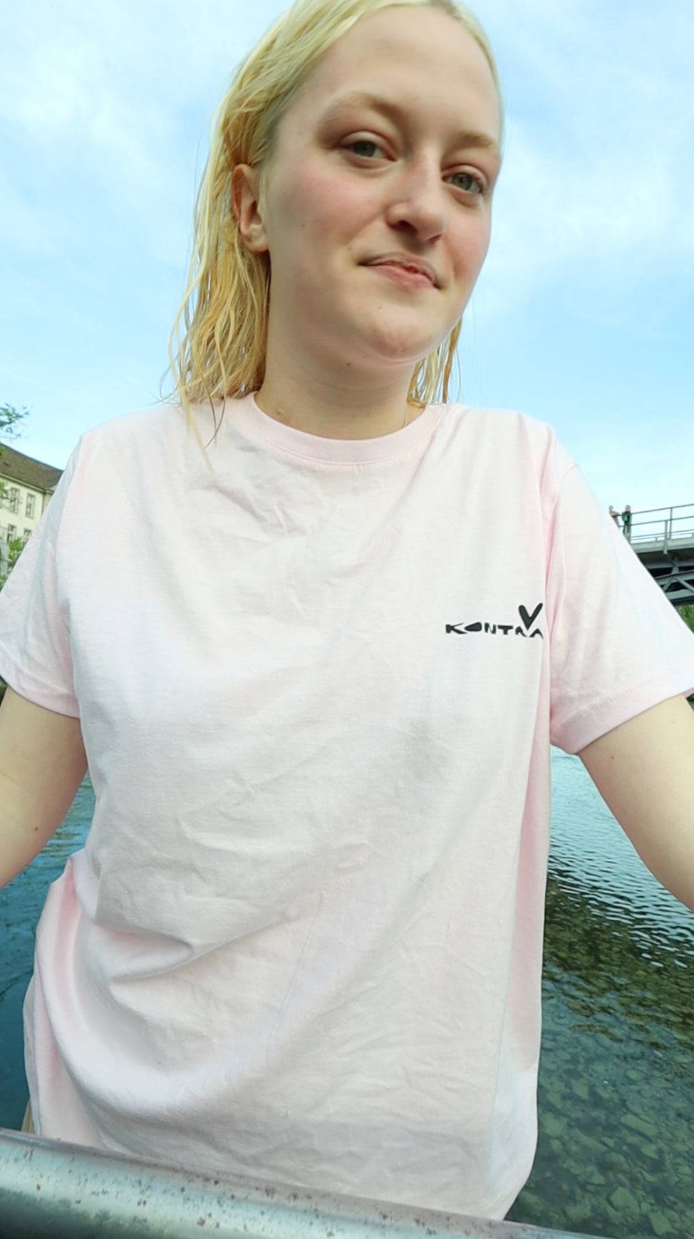 Kontrast Love Girls Love TShirt Rosa Kontrast | Zirkuss