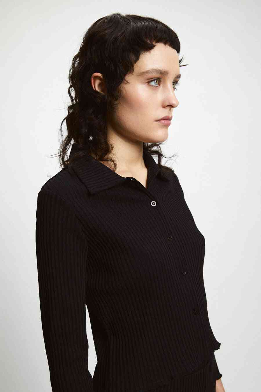 Pike Langarm T-Shirt Schwarz 