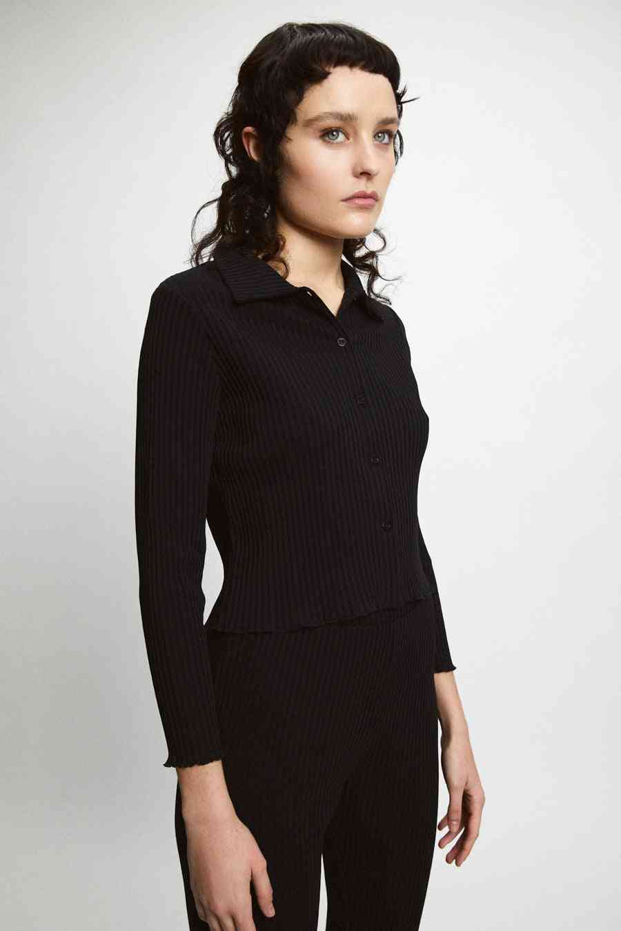Pike Langarm T-Shirt Schwarz 