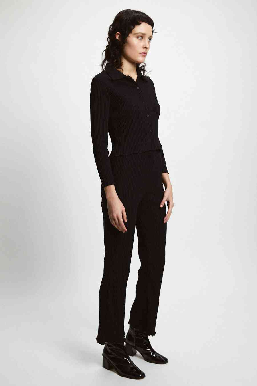 Pike Langarm T-Shirt Schwarz 