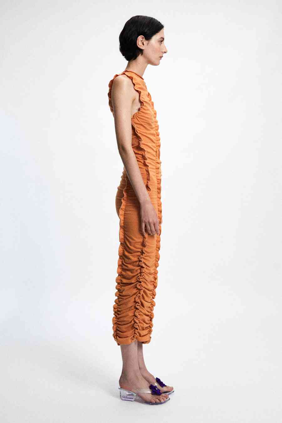 Nogata Strickkleid mit Rüschen