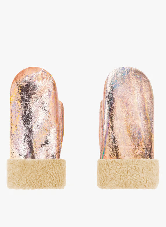 Handschuhe Teddy Schaffell Orange