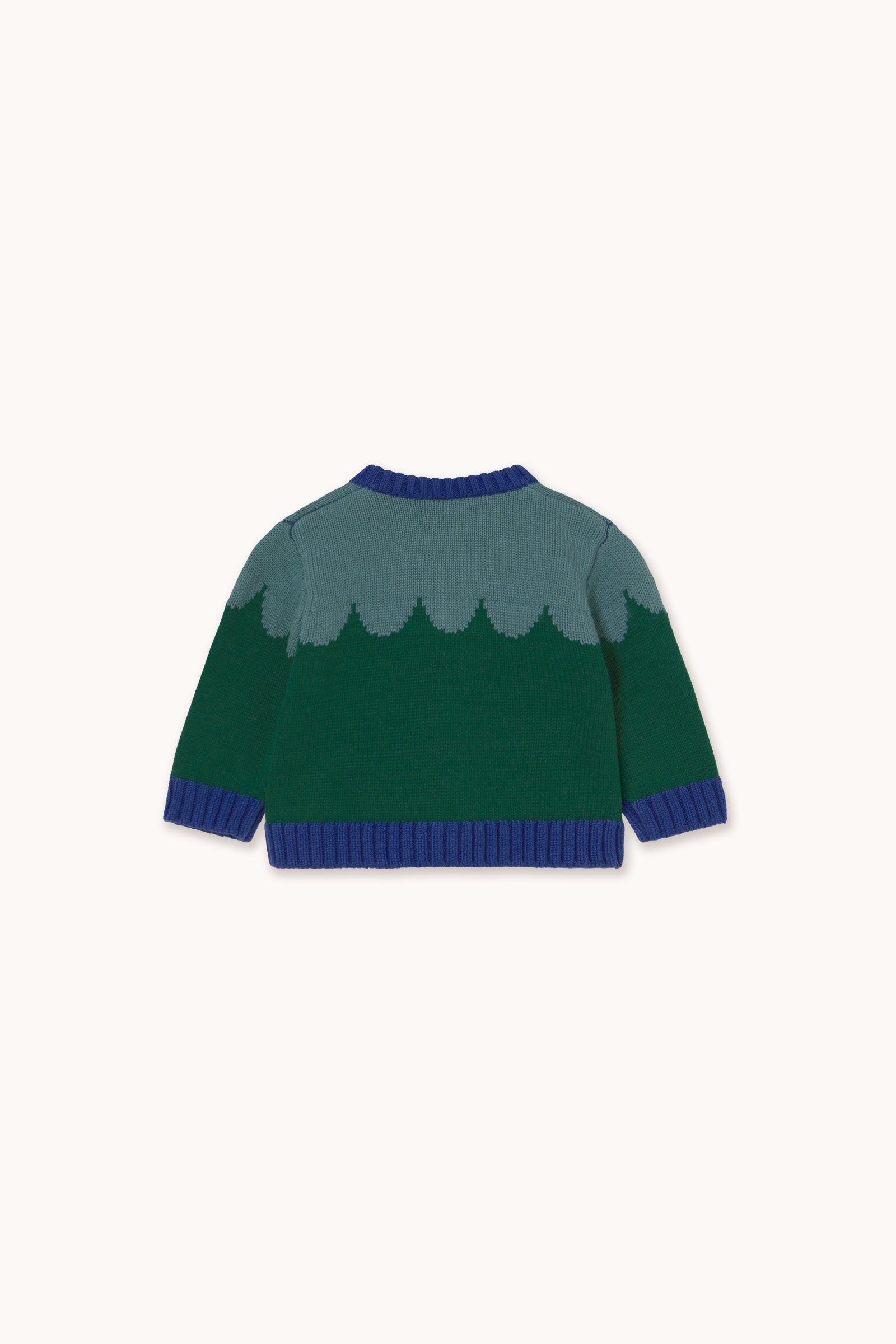 Houses Baby Cardigan Teal