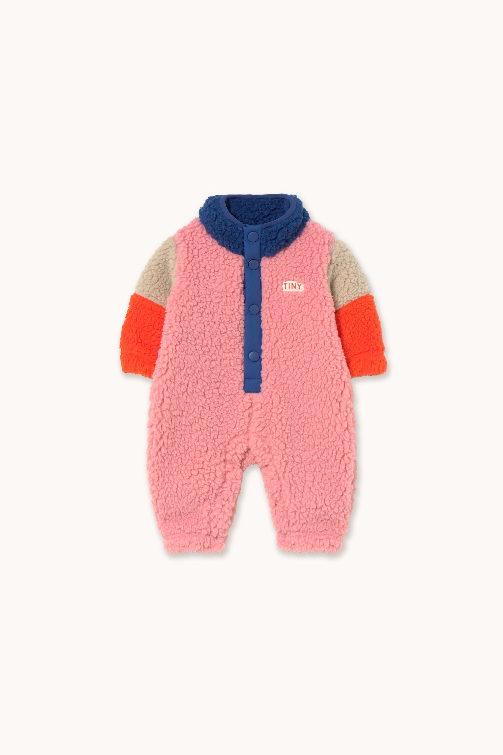 Color Block Polar Sherpa One Piece Dark Blue