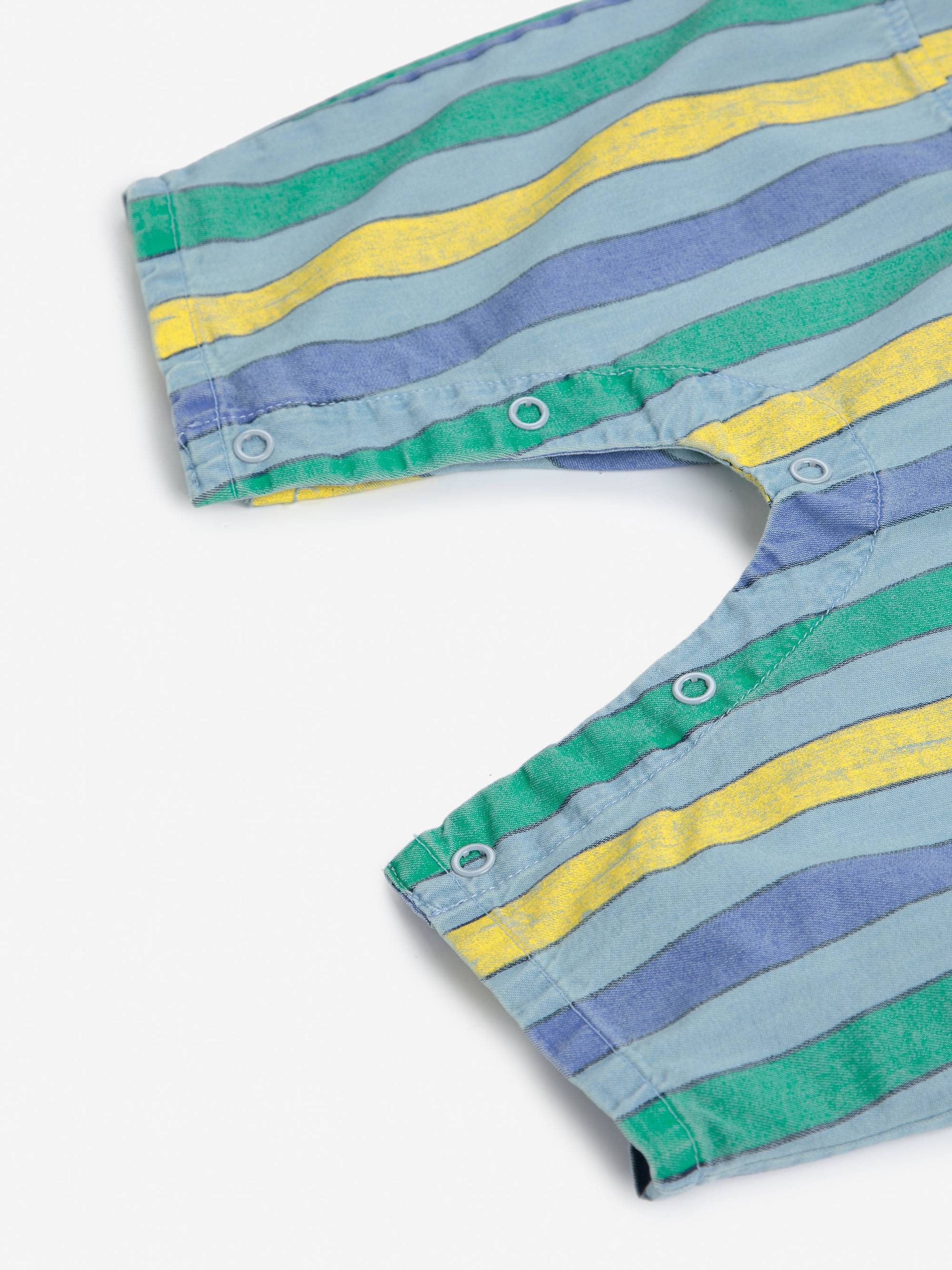 Baby Multicolor Stripes denim overal