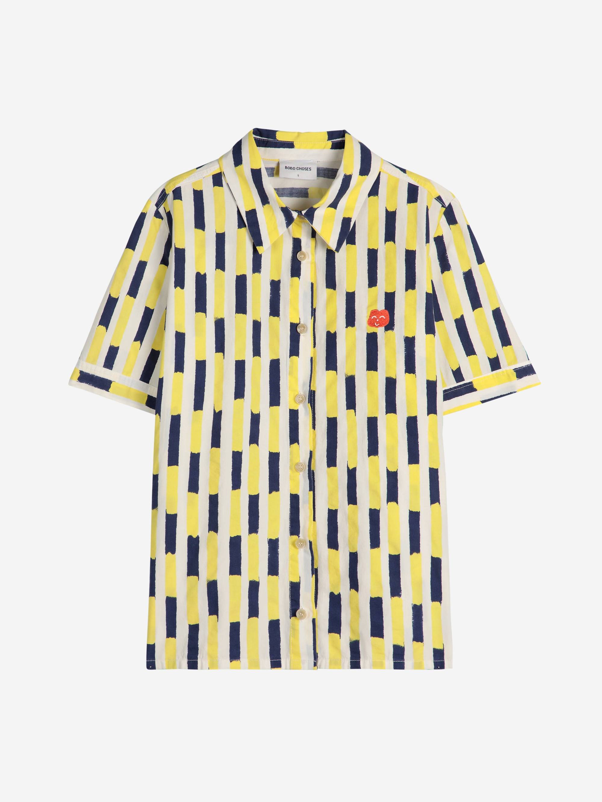 Bush Strokes Print Fitted Shirt