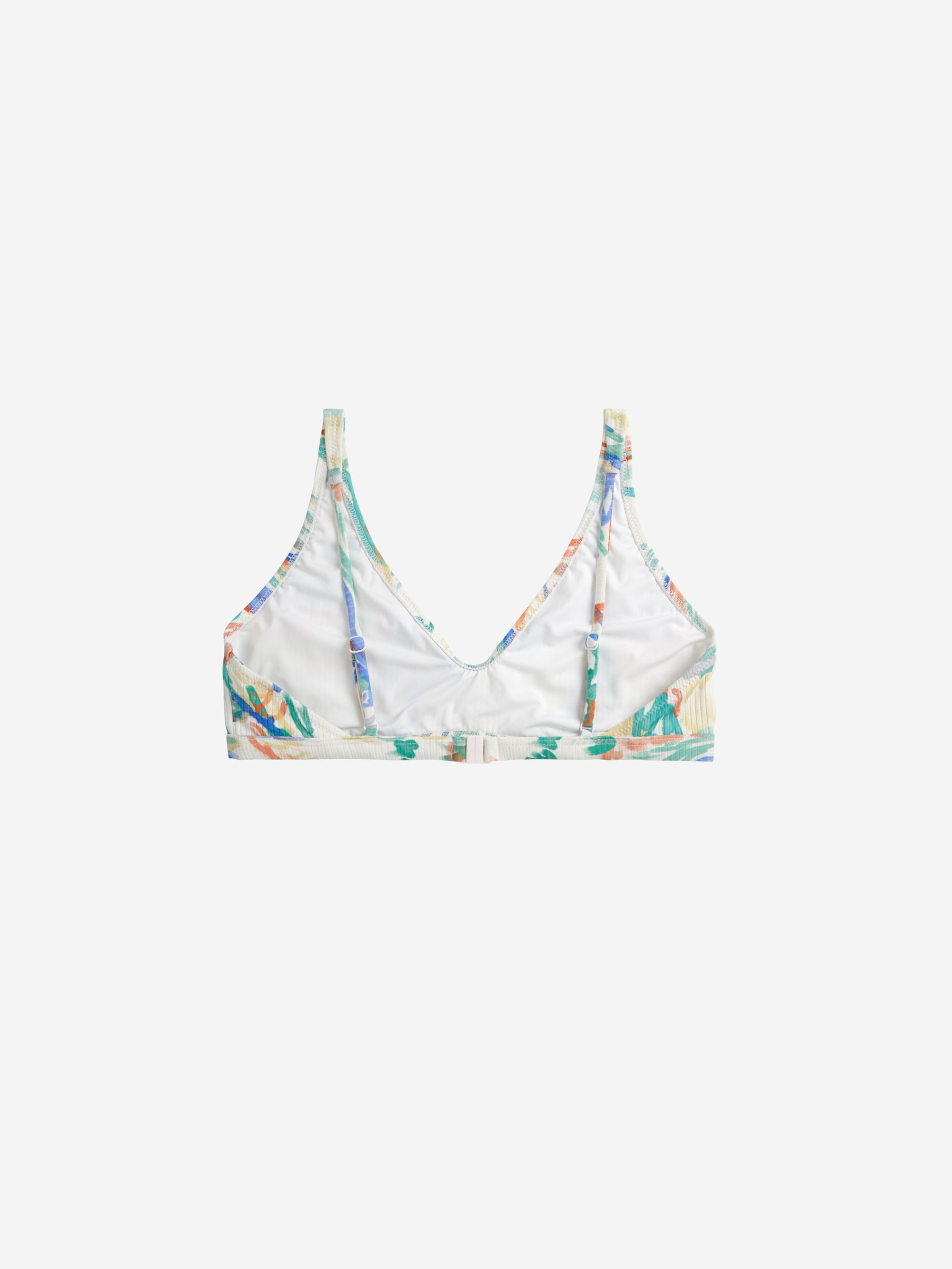 Spring Landscape Print Rib Top Bikini