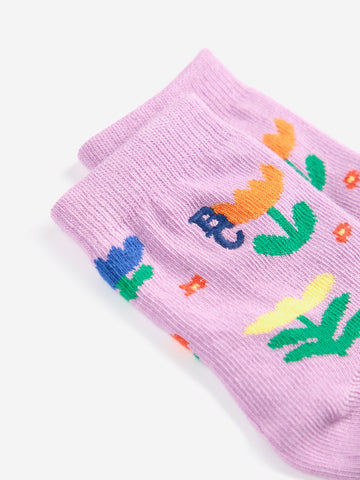 Baby Garden Party all over short socks