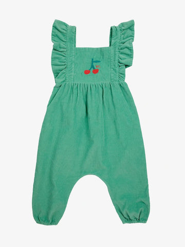 Baby Cherry Micro Corduroy Overall