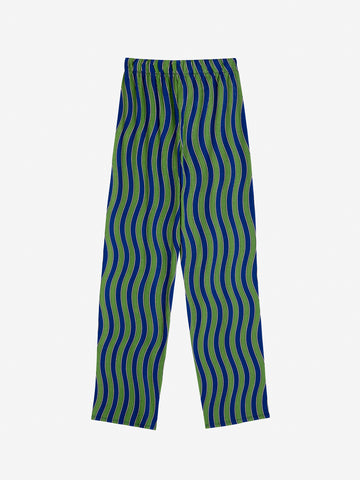 Multicolour Waves Printed Pants