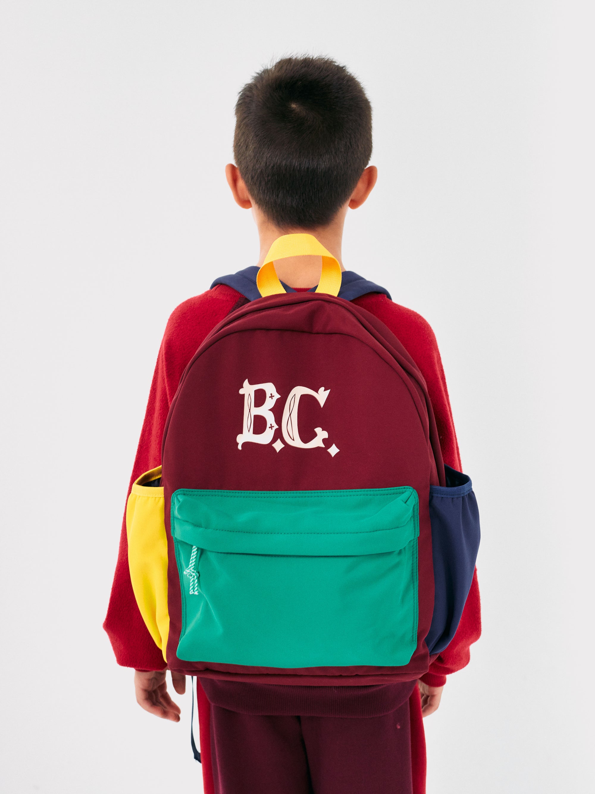 BC Vintage-Rucksack mit Farbblock