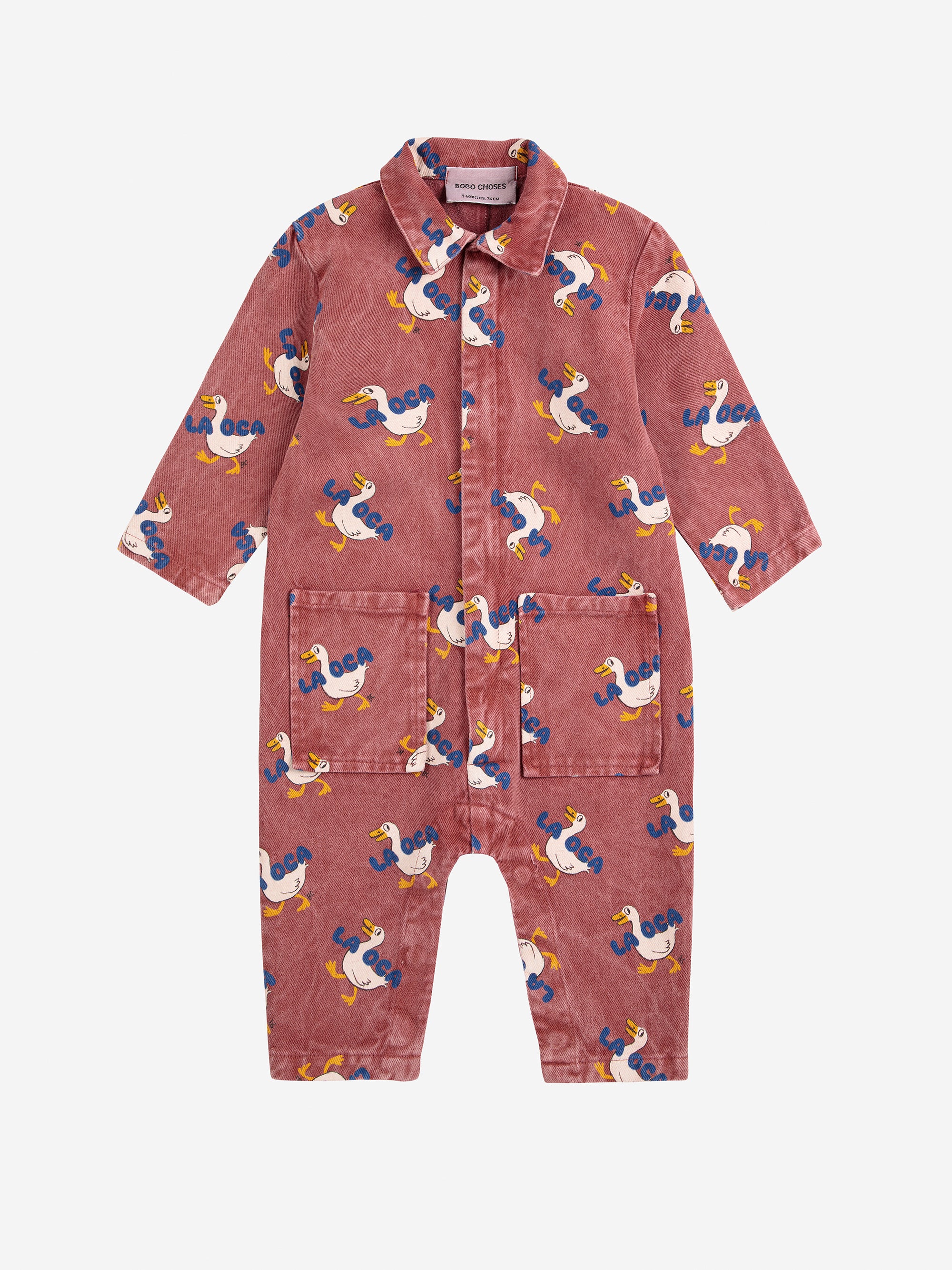 Baby Multicolor Stripes denim overal