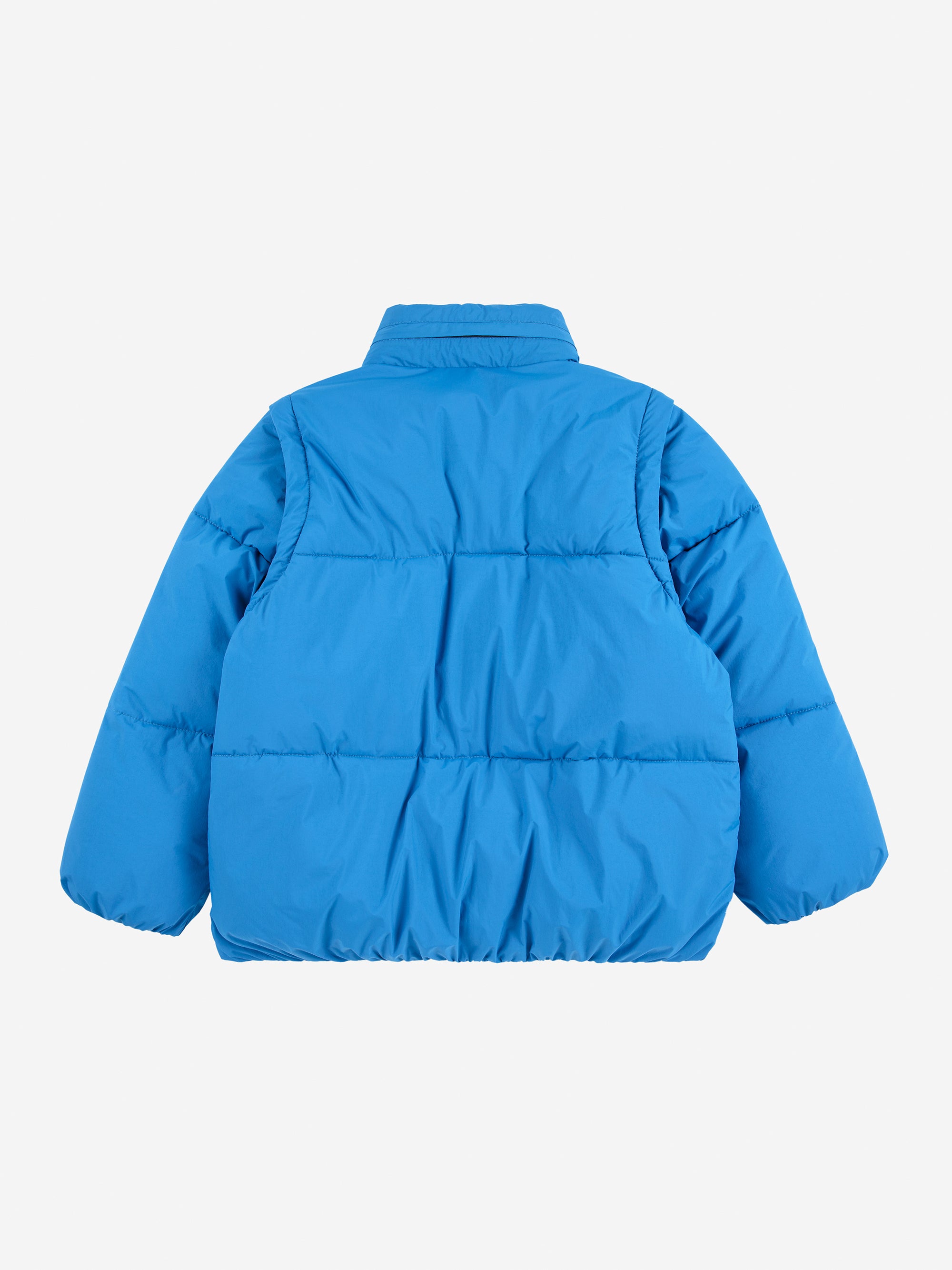 Schaffelljacke im Farbblockdesign