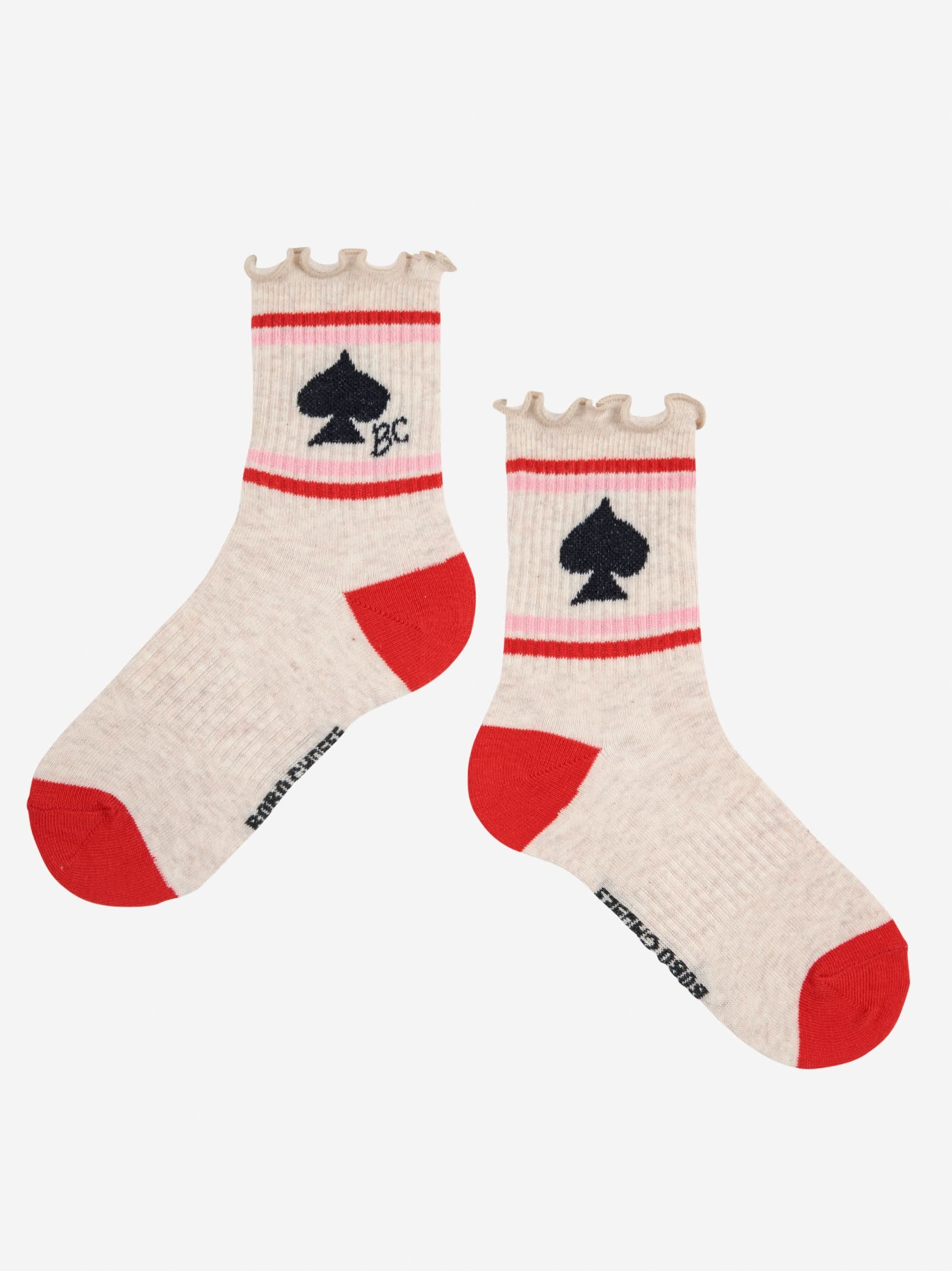 Stripe Openwork Short Socks