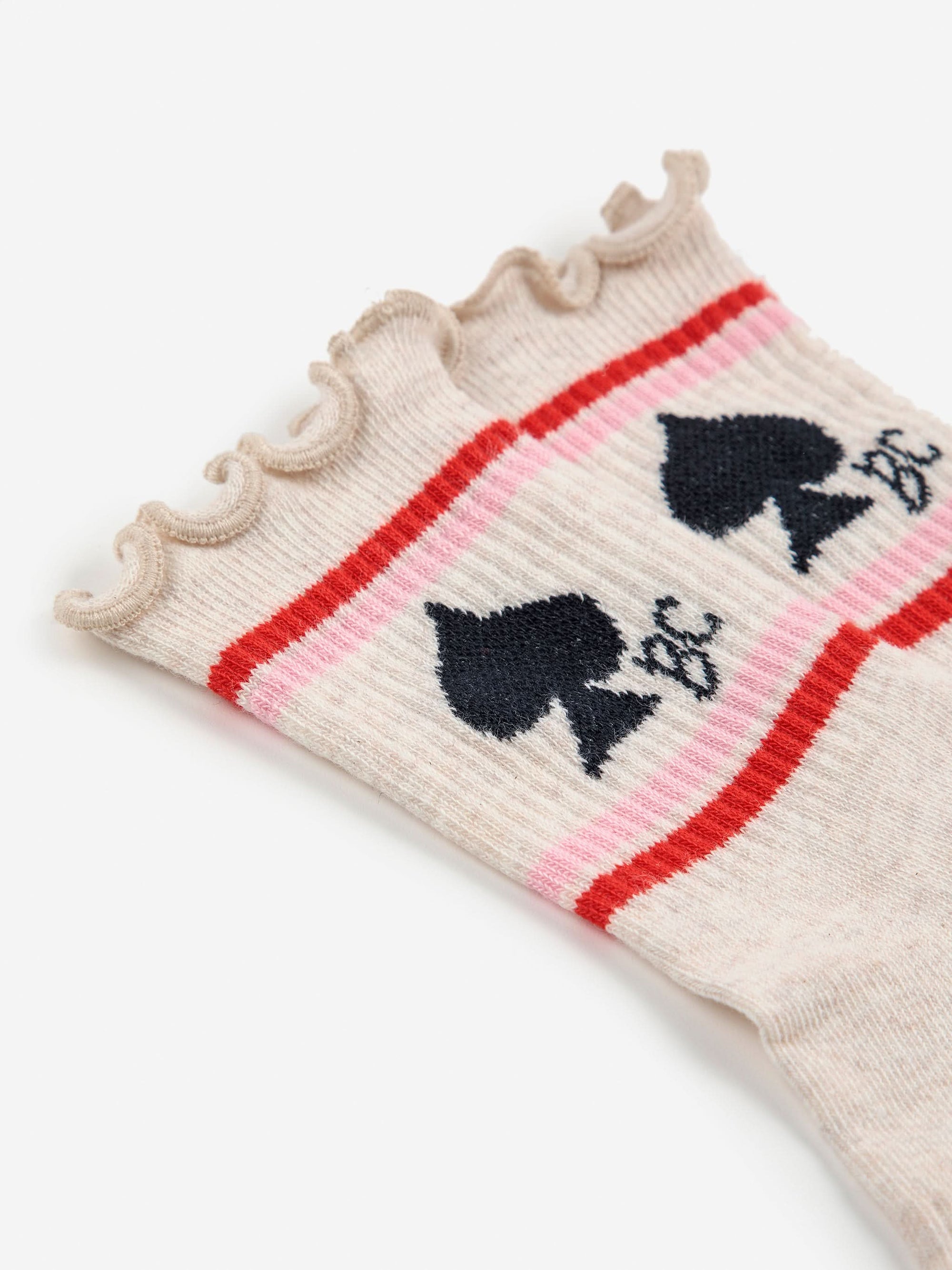Stripe Openwork Short Socks