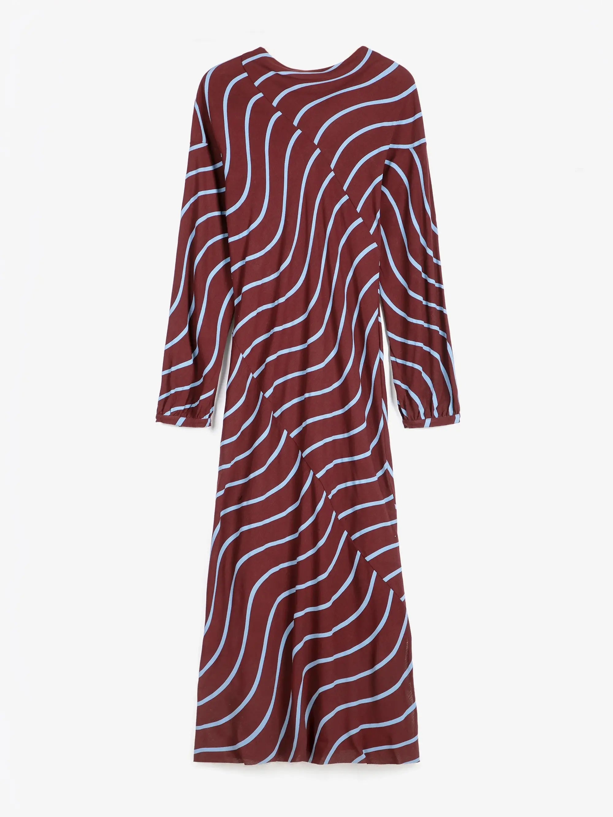 Psicodellic Stripes all over fluid dress
