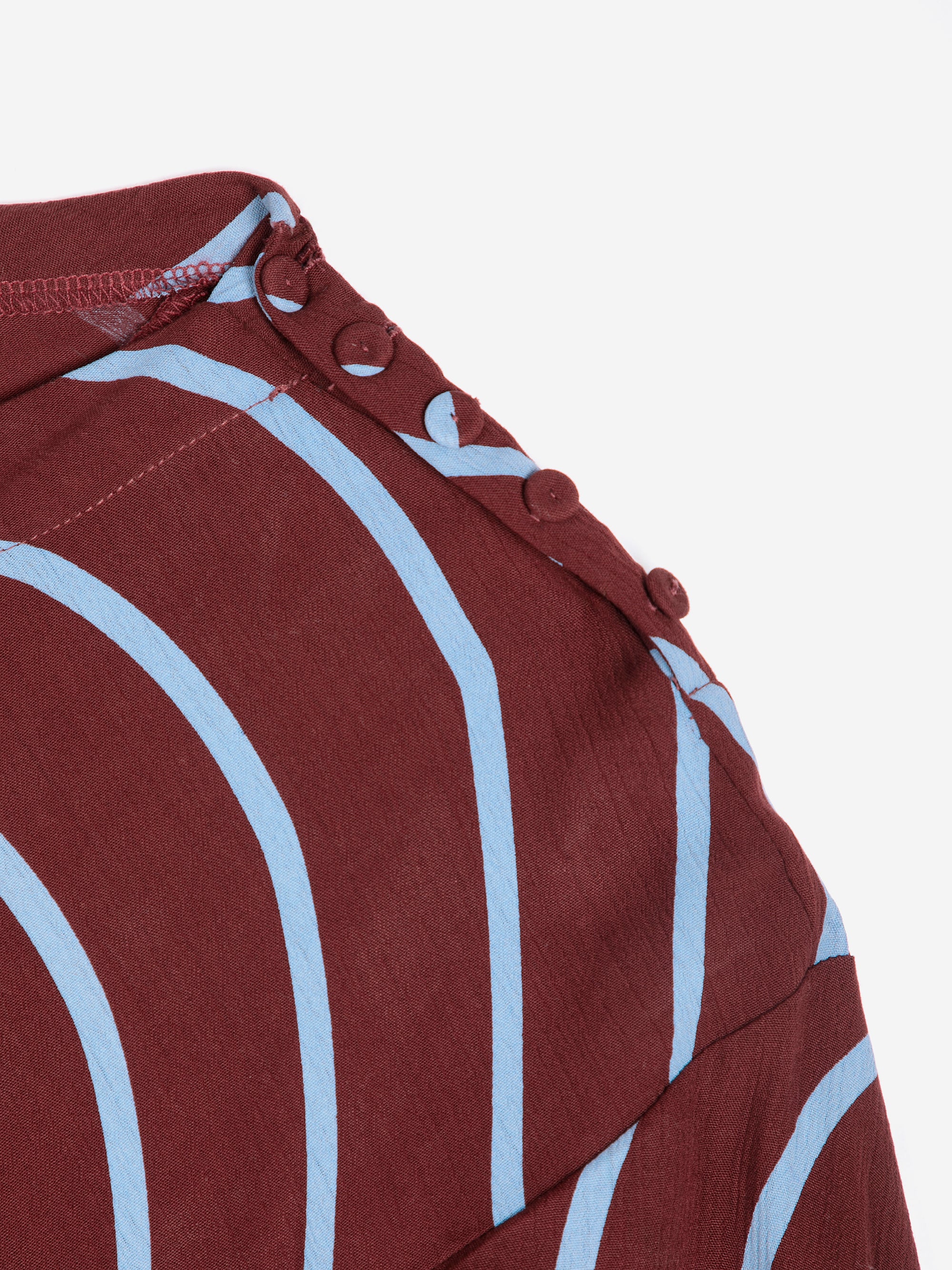 Psicodellic Stripes all over fluid dress