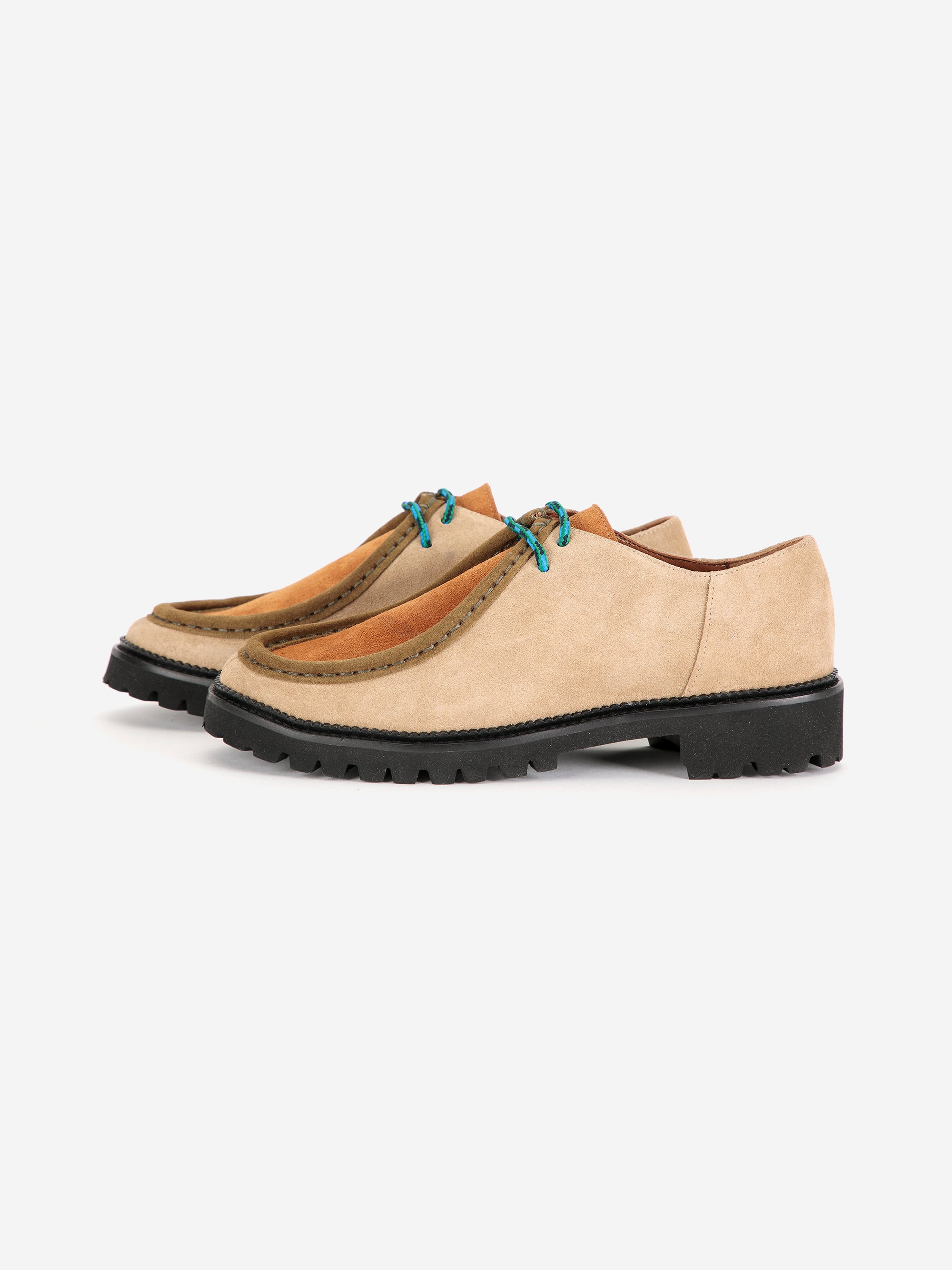 Color Block Suede Wallabee