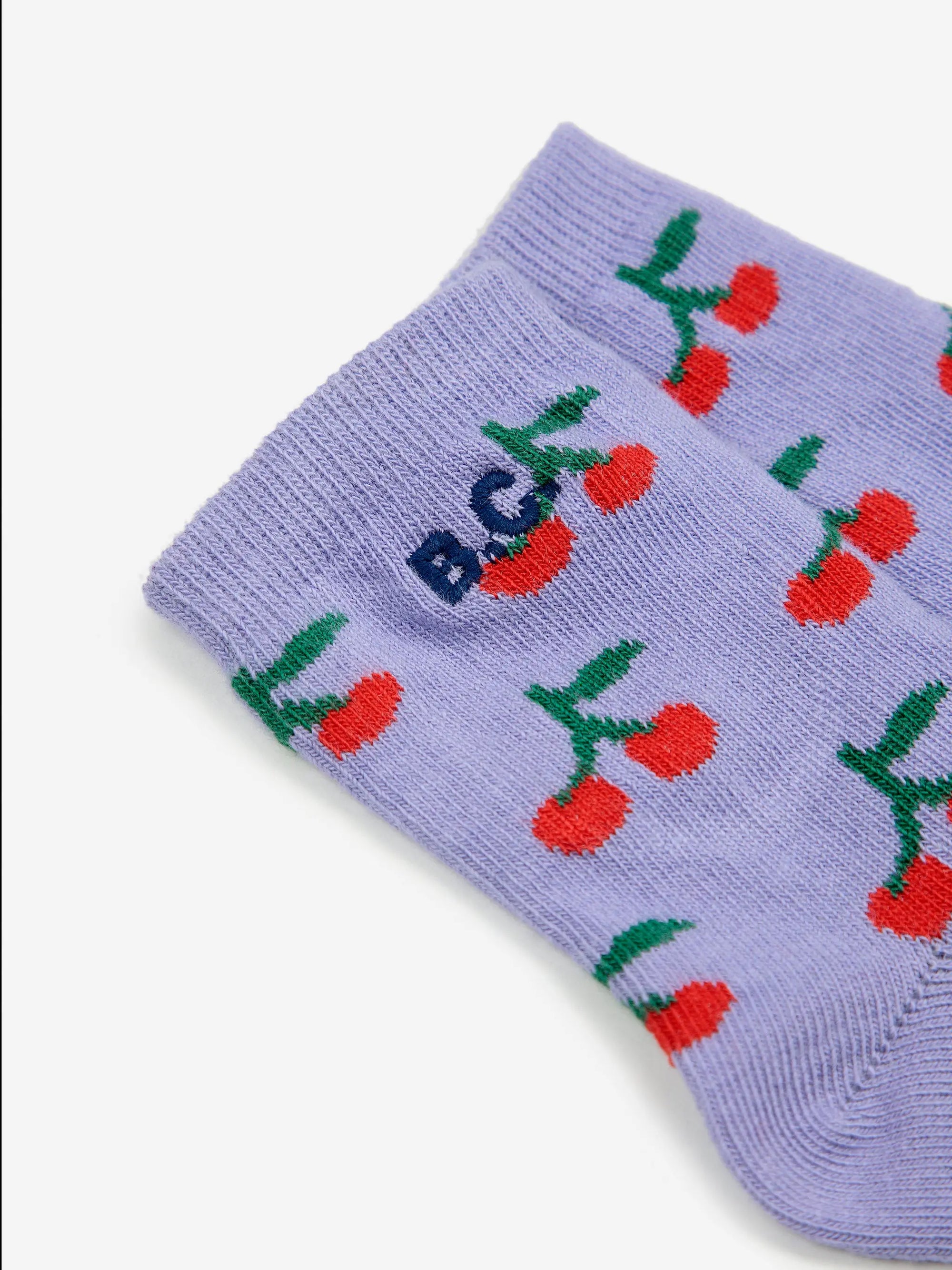 Kurze Socken mit durchgehendem „Cherry“-Print