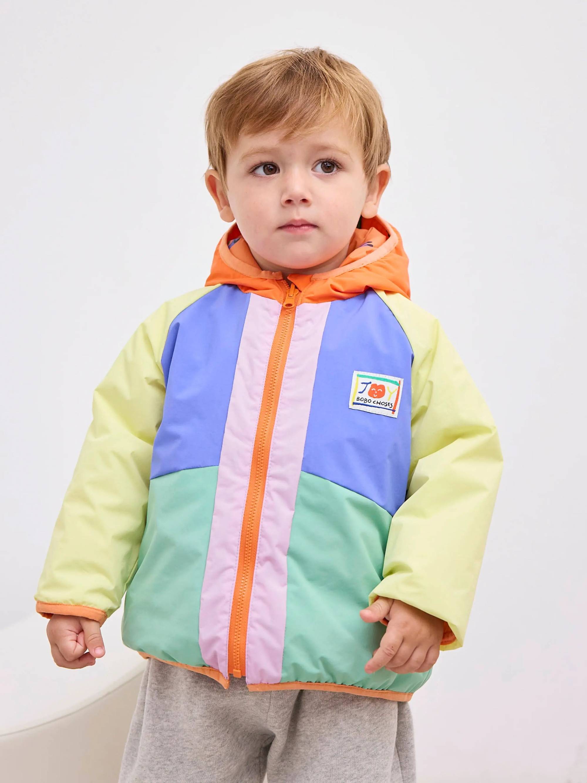 Baby Color Block Reversible Anorak