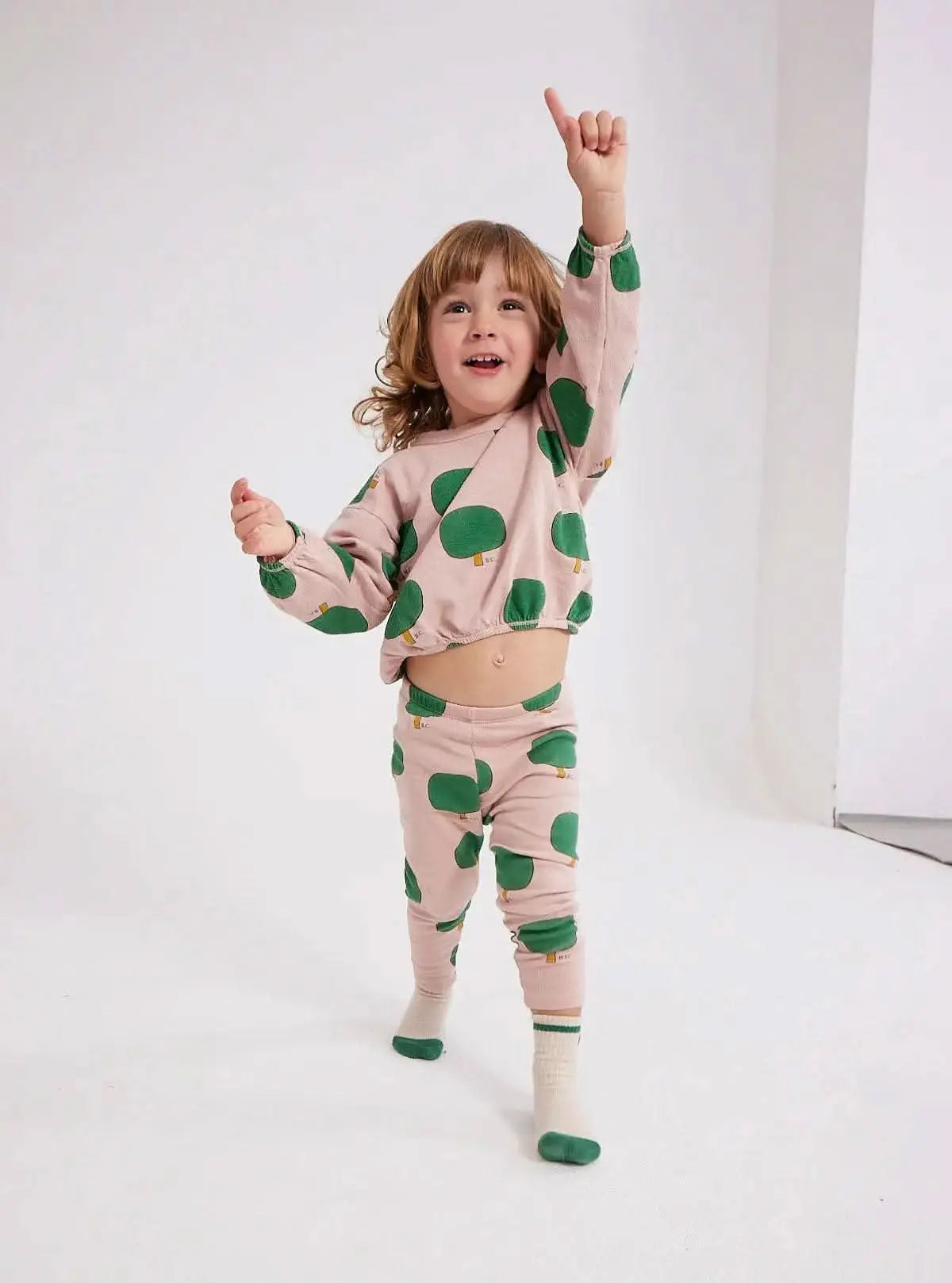 Baby Green Tree All Over Leggings