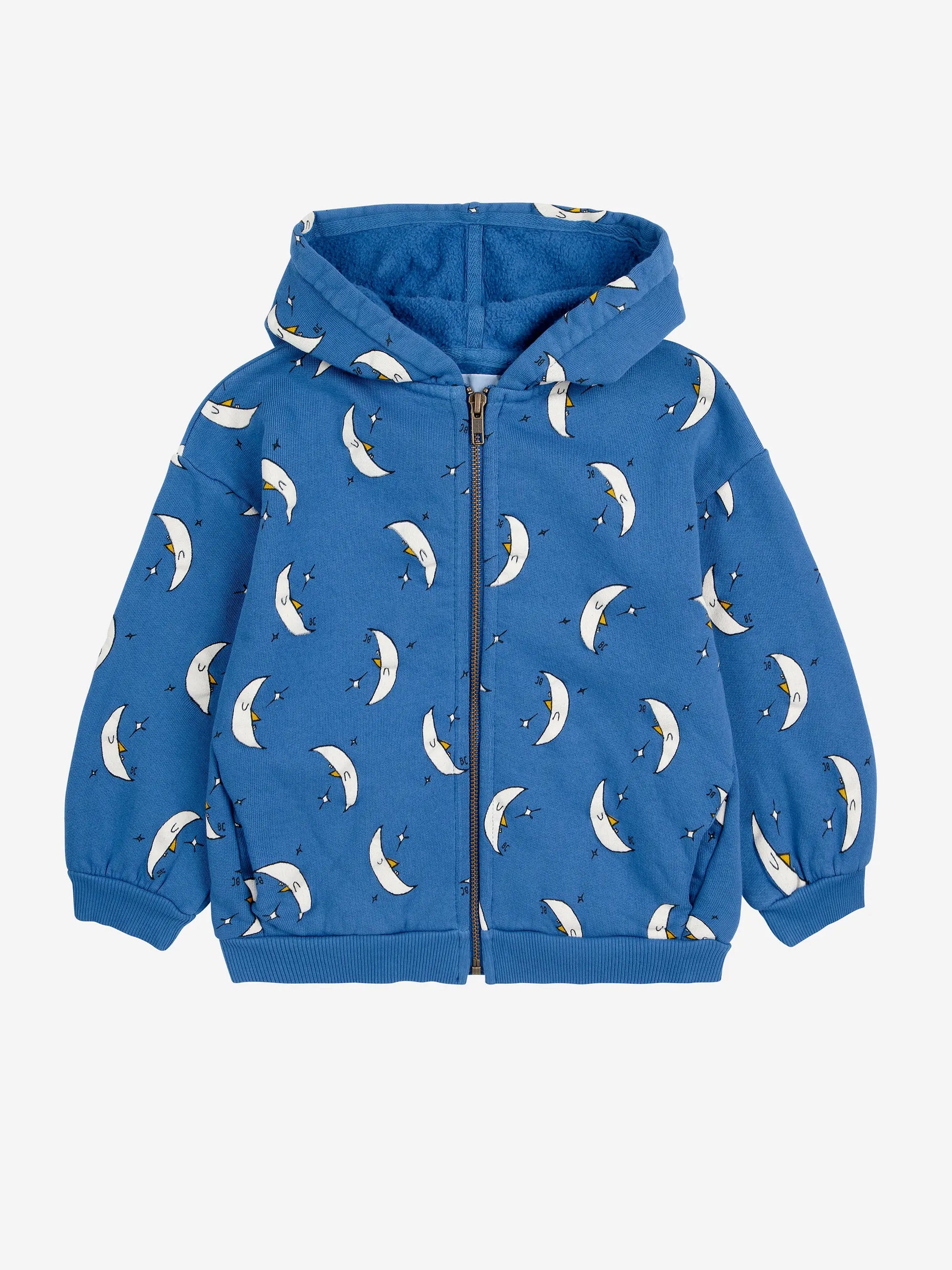 Unter dem Mond überall Reißverschluss Hoodie