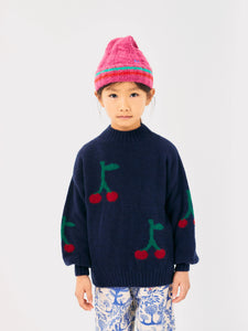 Bobo Cherry All Over Turtle Neck Jumper