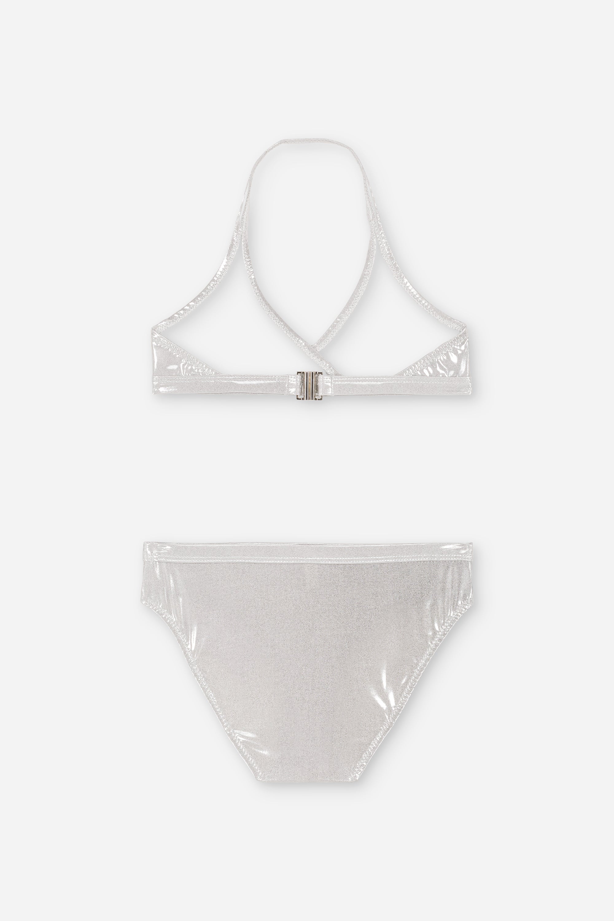 Maillot Two Pieces Cerise Argent