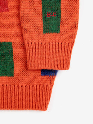 Color Game All Over Jacquard Jumper