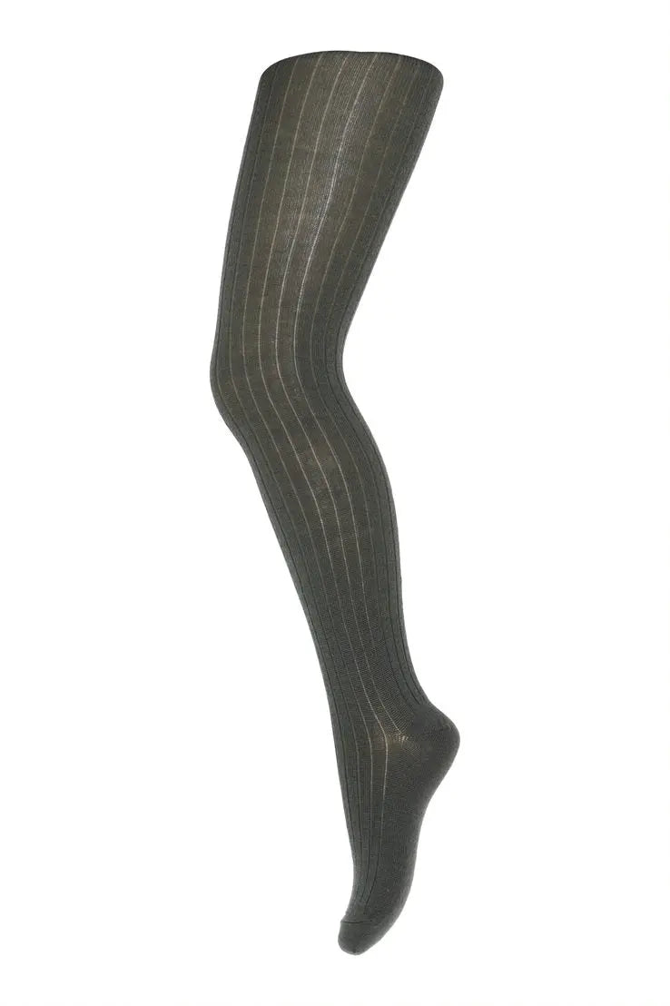 Cotton Rib Tights Dusty Ivy mp Denmark | Zirkuss 