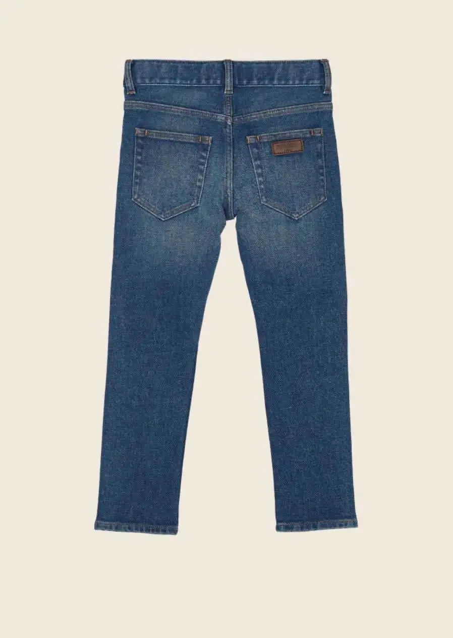 Ewan Vintage Blue Denim - 5 Pocket Comfort Fit Jeans Finger in the nose | Zirkuss 
