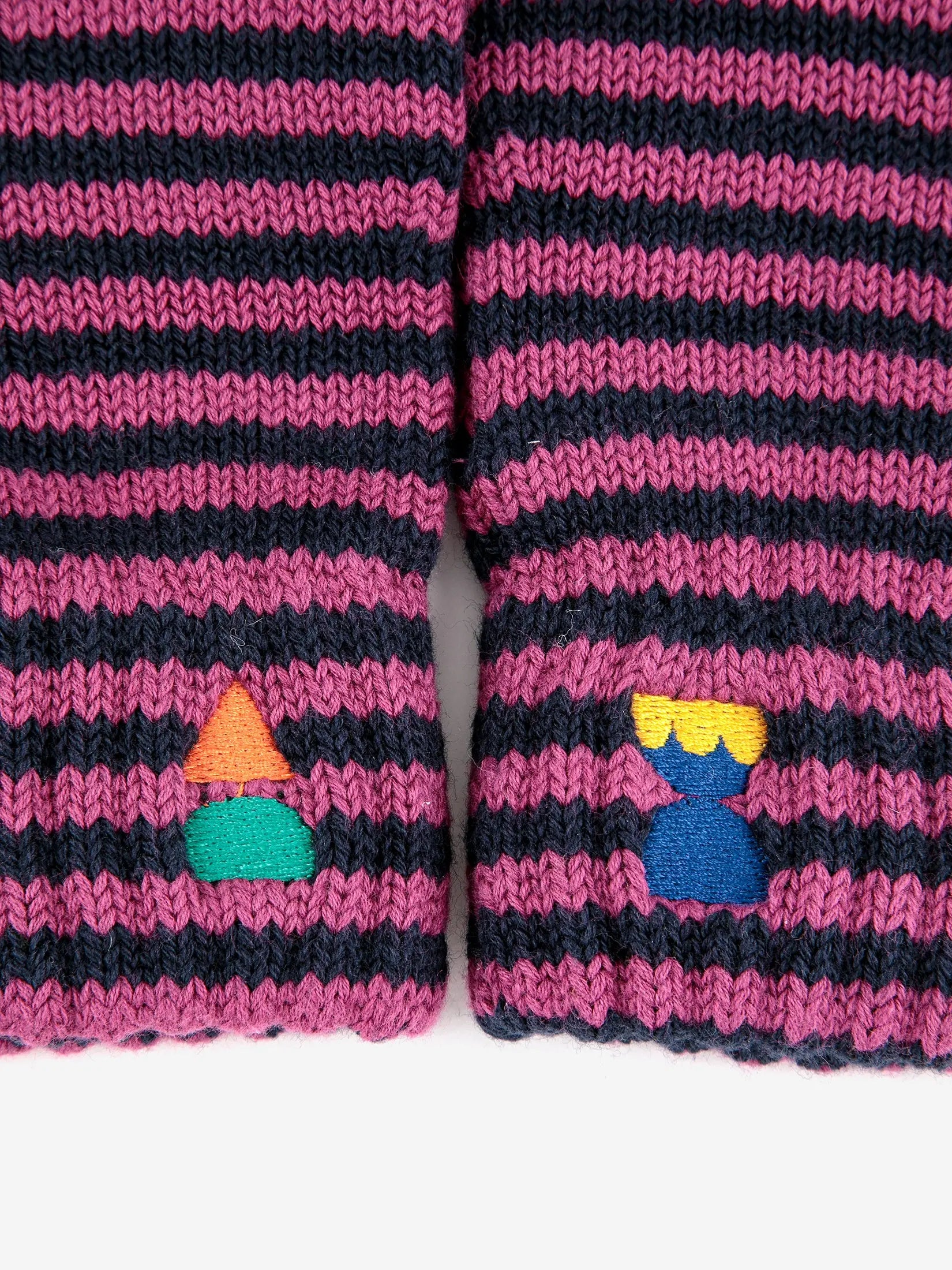 Gestreifte Strickhandschuhe „Funny Friends“