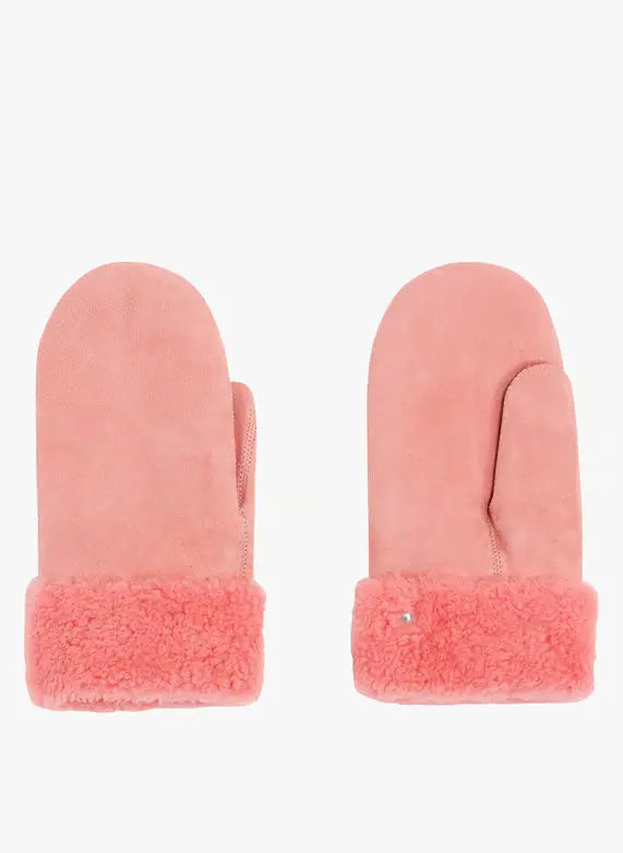 Gloves Sheepskin Woman Pink