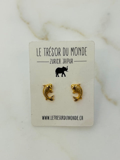CHENNAI Earrings Fish Gold