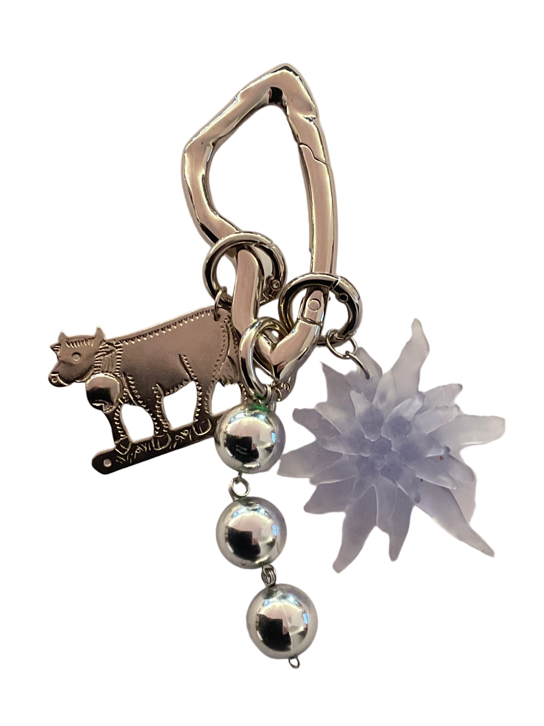 Felah Keychain Edelweiss Alpine Charm Keychain