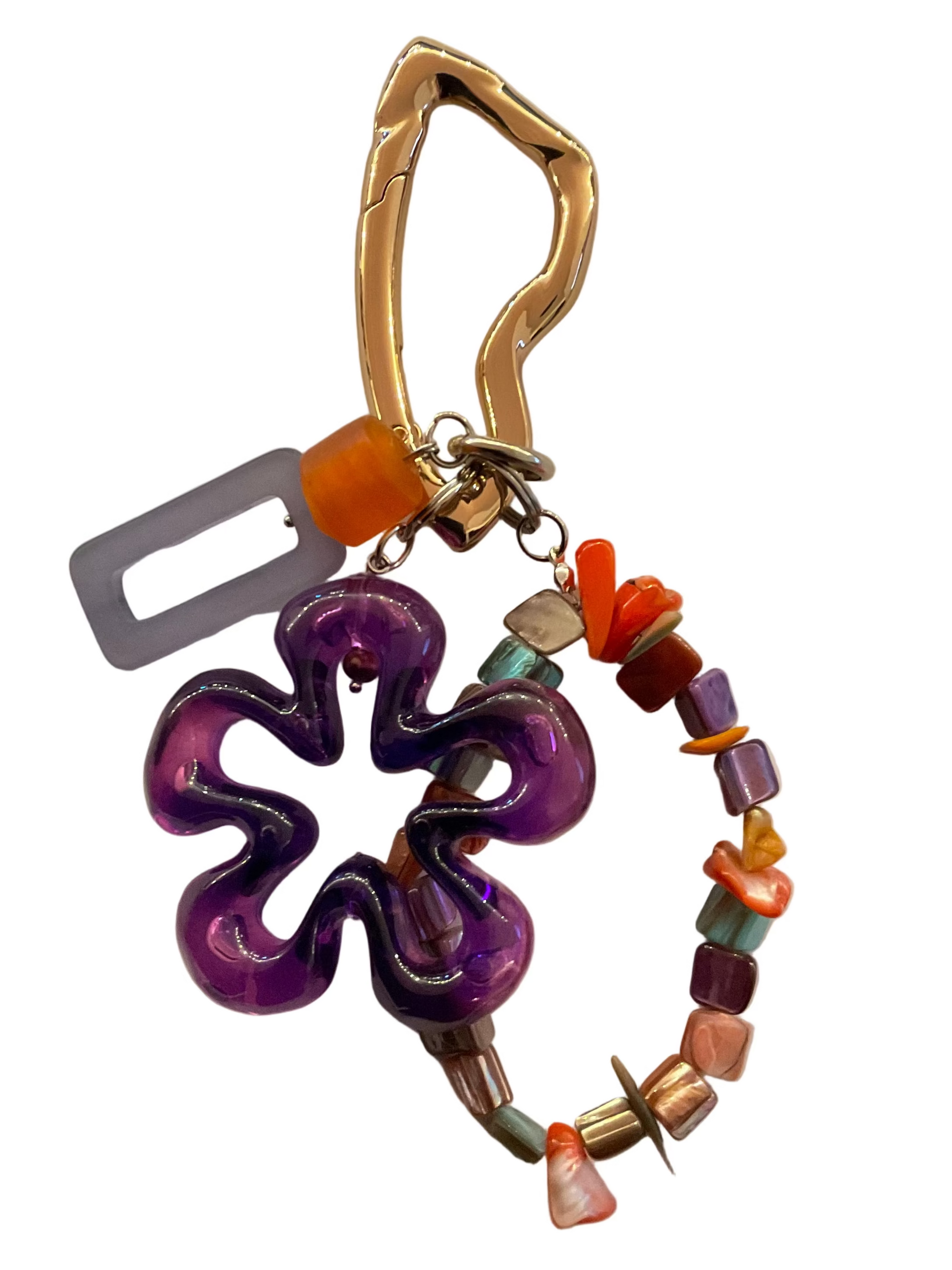 Felah Keychain Violet Prism Bloom